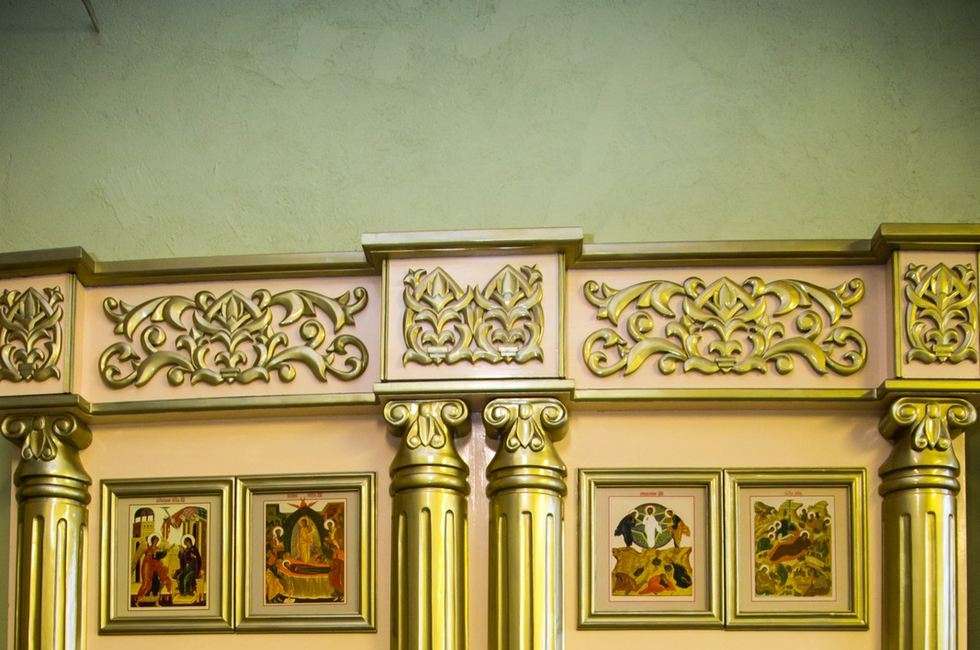 Вид иконостаса до установки