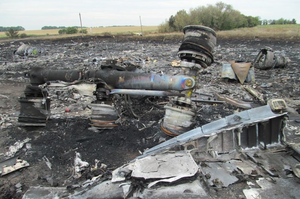 Фото: Обломки "Боинга", ДНР, 2015 год