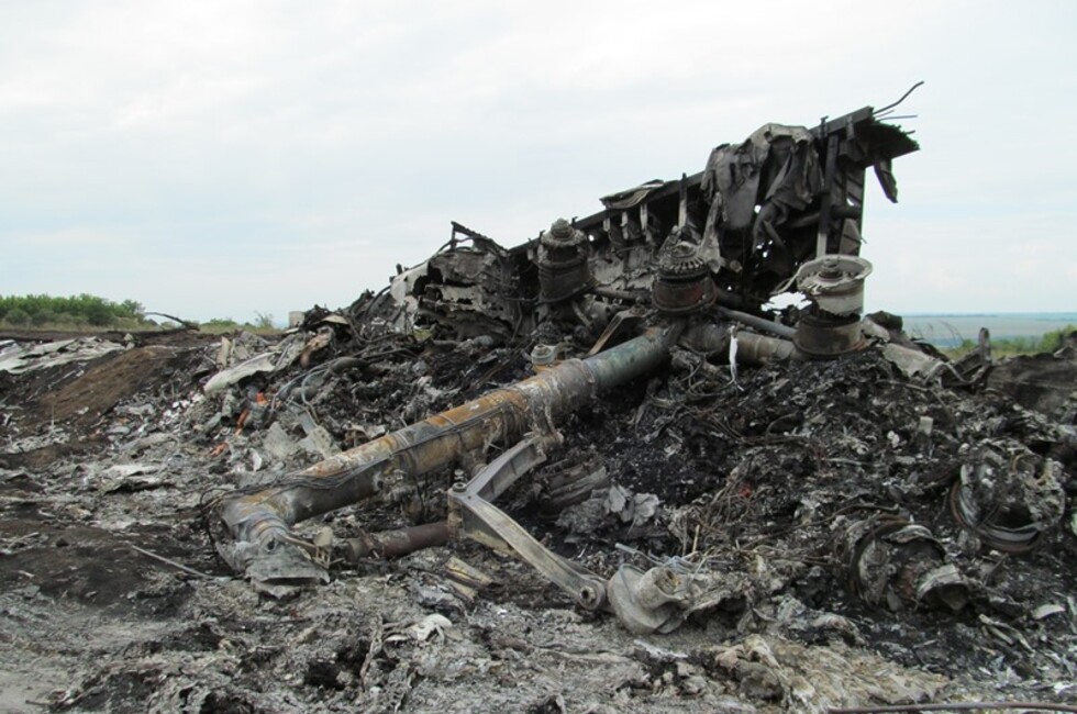 Место крушения "Боинга" Фото: Генпрокуратура ДНР