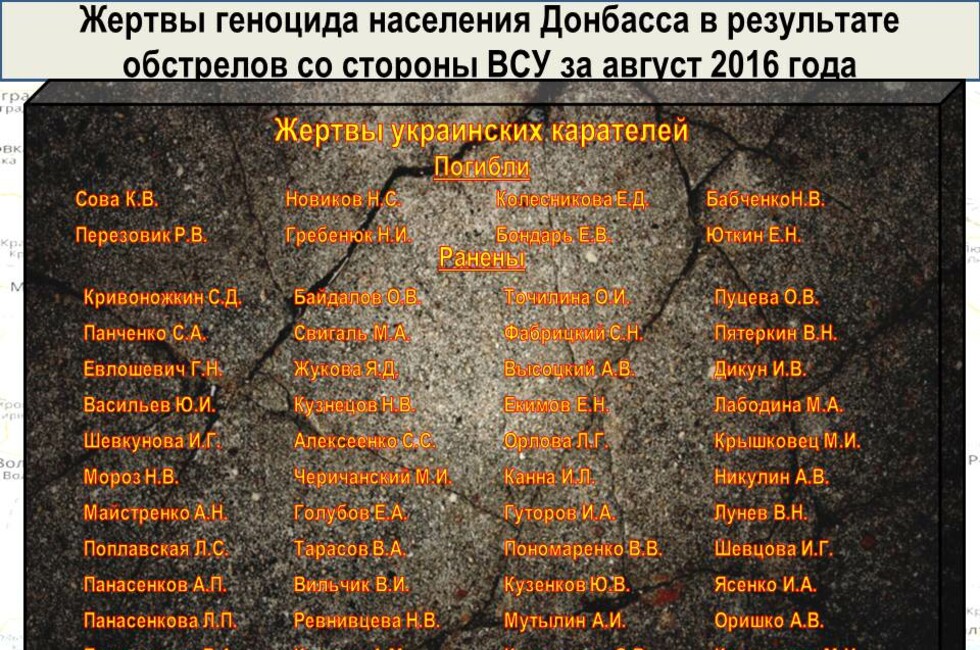 Графика: Оперативное командование ДНР