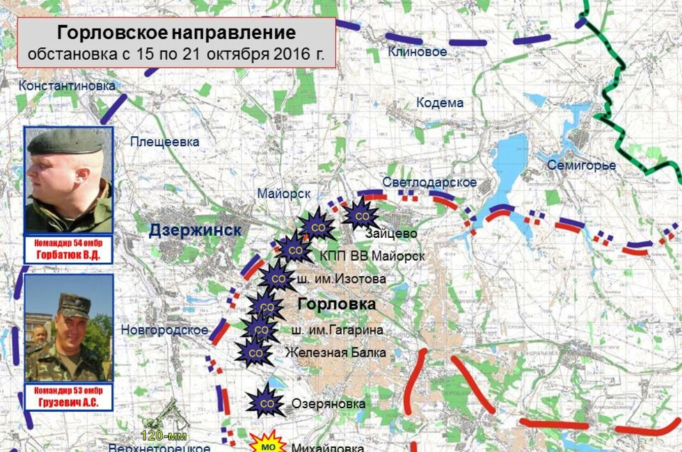 Графика: Оперативное командование ДНР