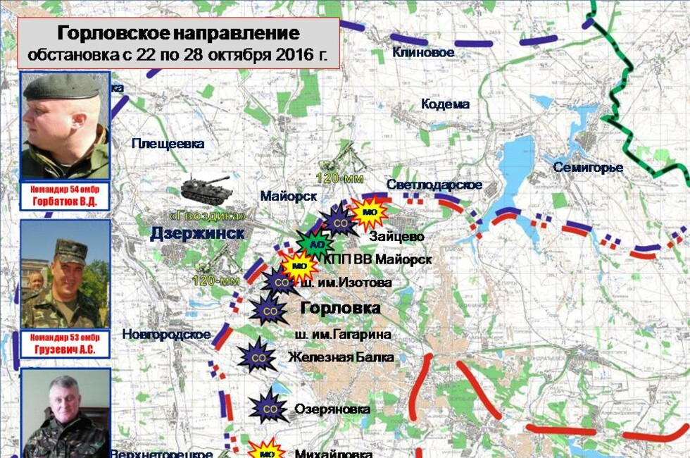 Графика: Оперативное командование ДНР