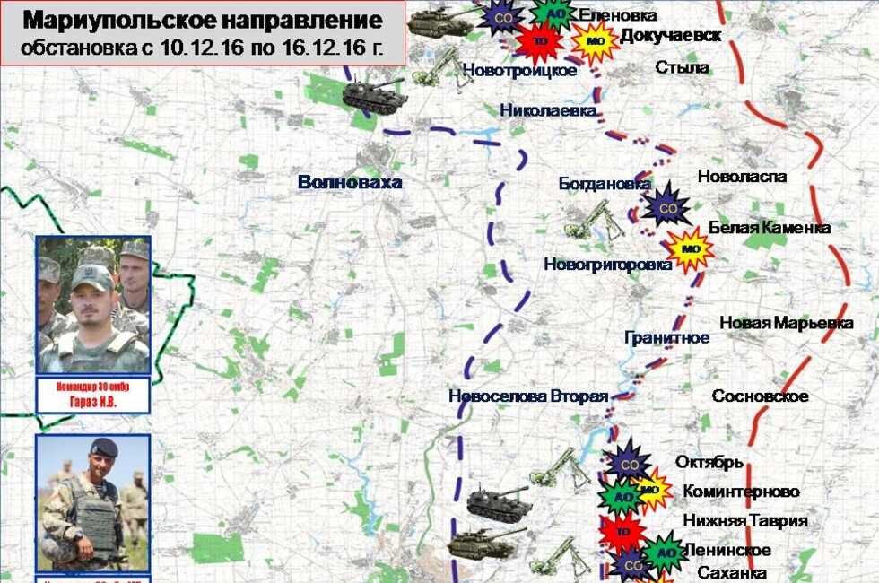 Графика: Оперативное командование ДНР