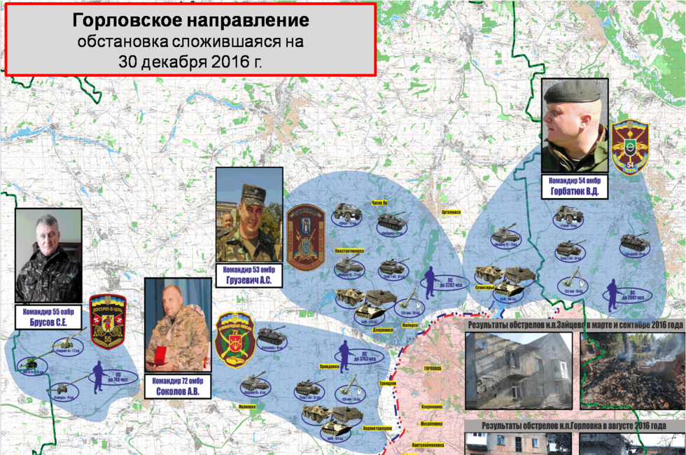 Графика: Оперативное командование ДНР