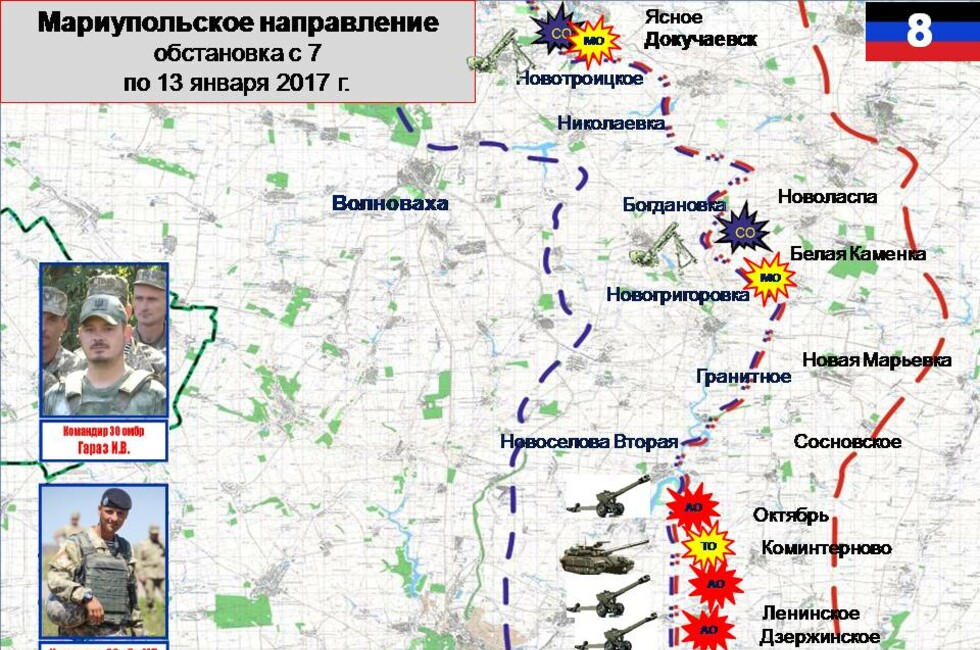 Графика: Оперативное командование ДНР