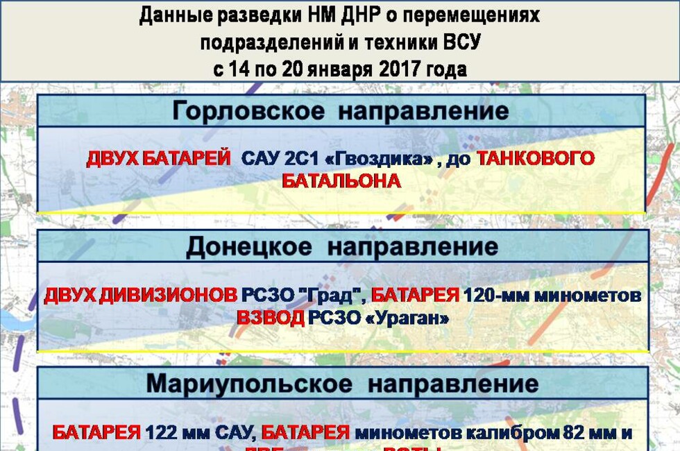 Графика: Оперативное командование ДНР