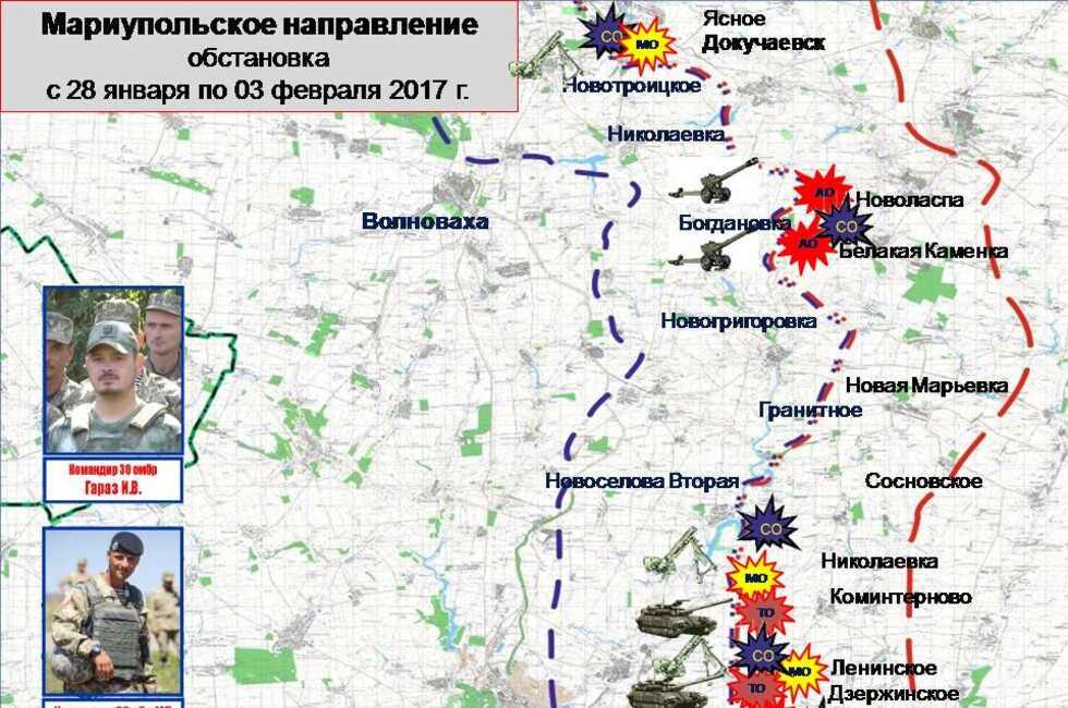 Графика: Оперативное командование ДНР