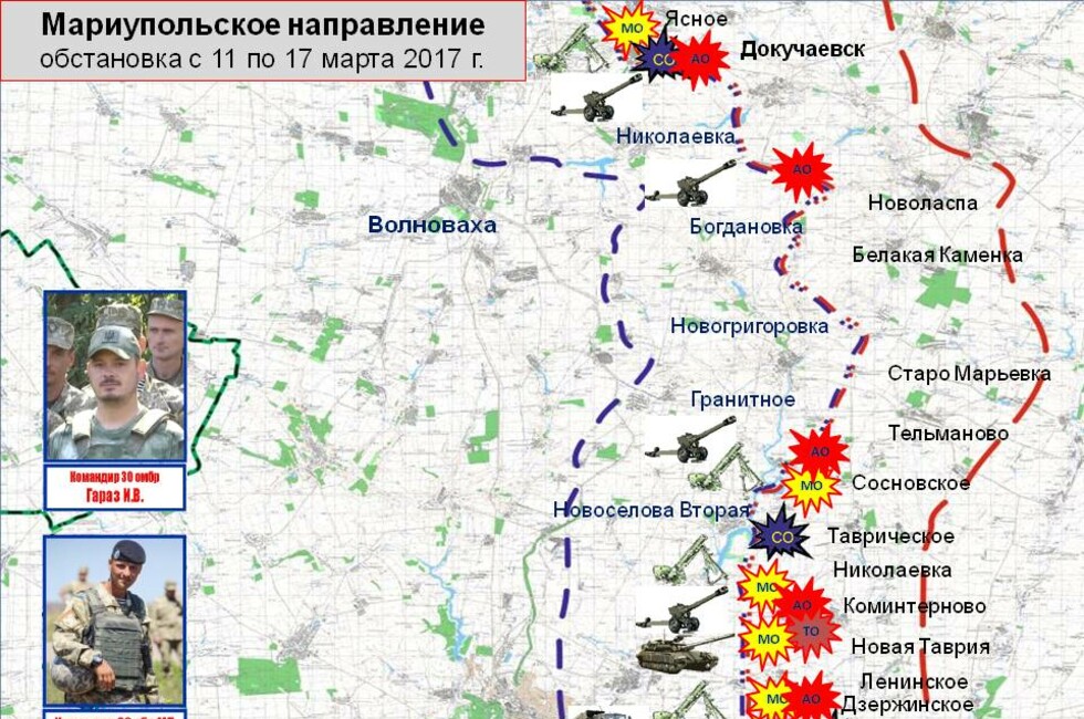 Графика: Оперативное командование ДНР