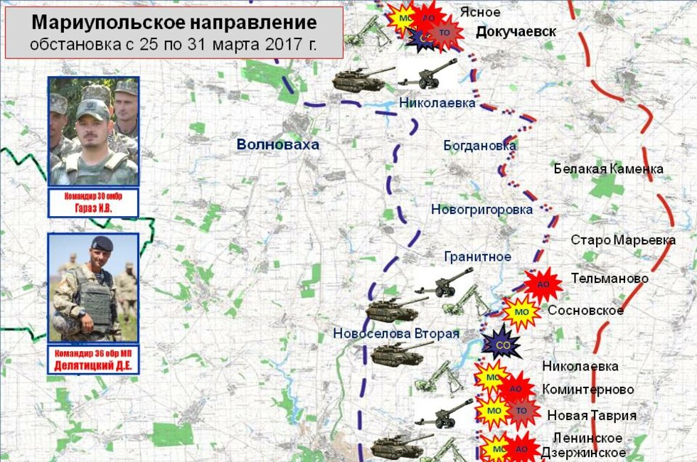 Графика: Оперативное командование ДНР