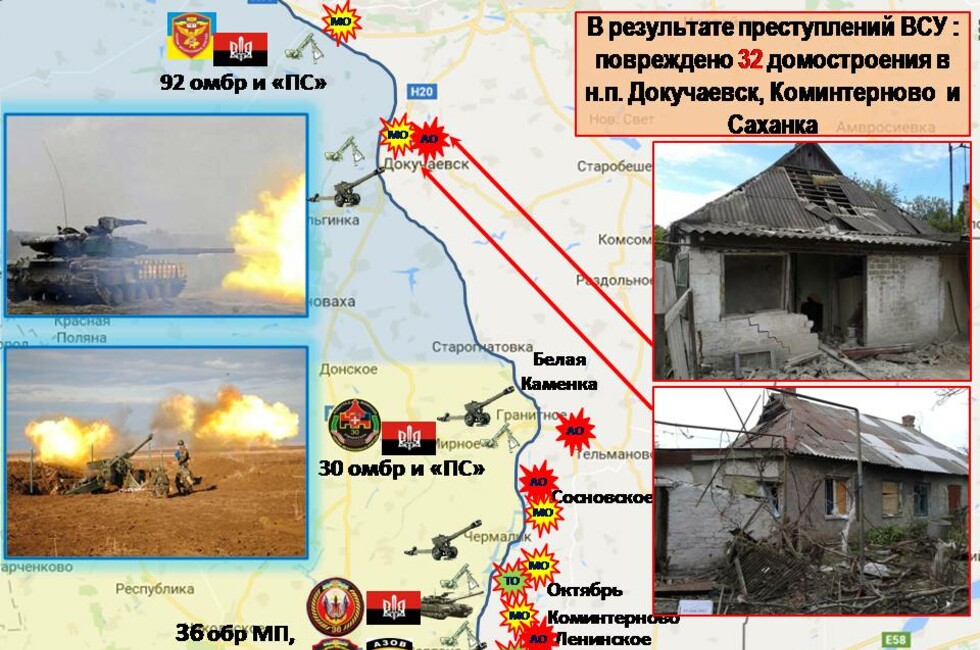 Графика: Оперативное командование ДНР