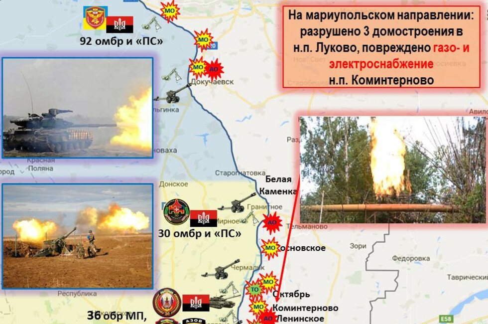 Графика: Оперативное командование ДНР