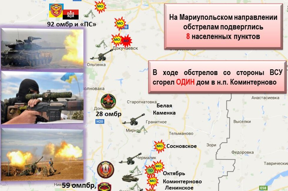 Графика: Оперативное командование ДНР