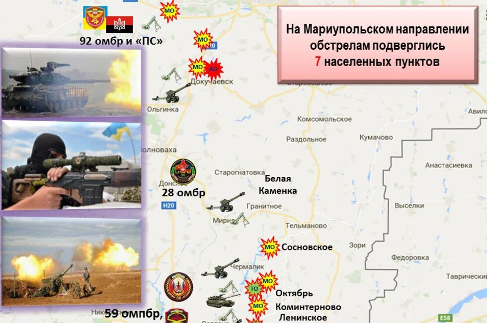 Графика: Оперативное командование ДНР