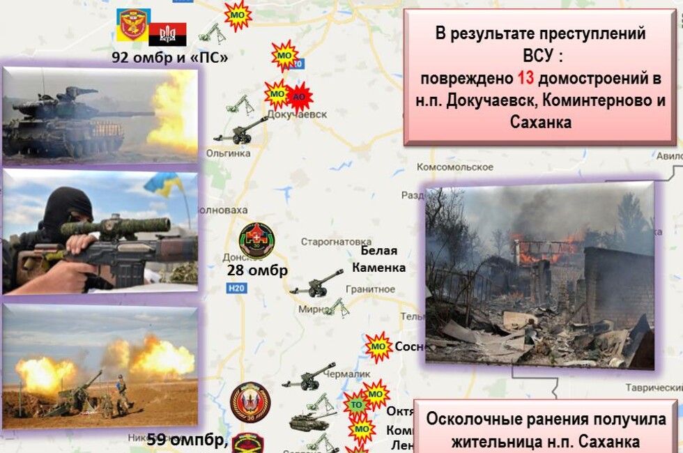 Графика: Оперативное командование ДНР