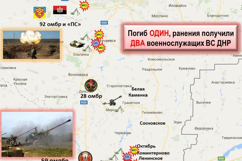 Графика: Оперативное командование ДНР