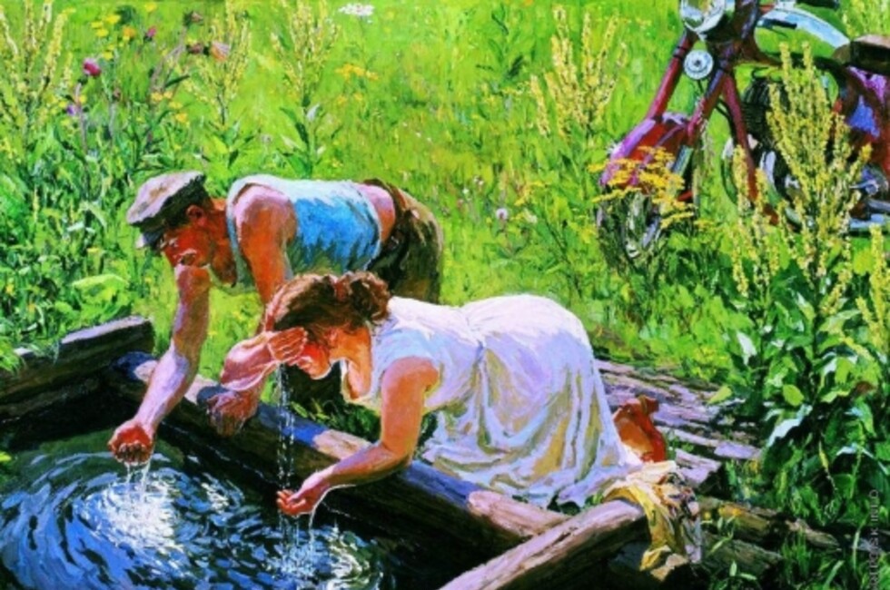 Аркадий Пластов "Родник"