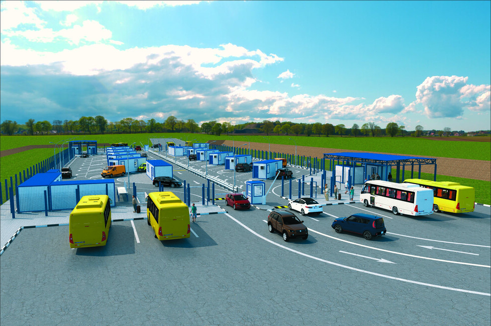 Графика: проект реконструкции КПП "Еленовка". архив