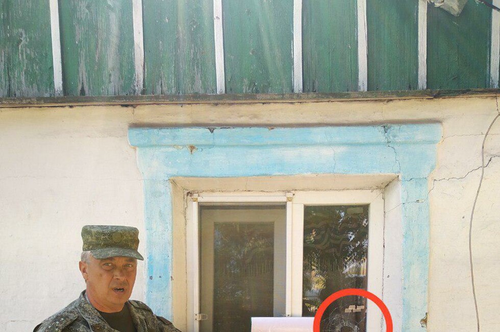 Фото: Представительство ДНР в Совместном центре по контролю и координации режима прекращения огня, село Октябрь, 12 августа