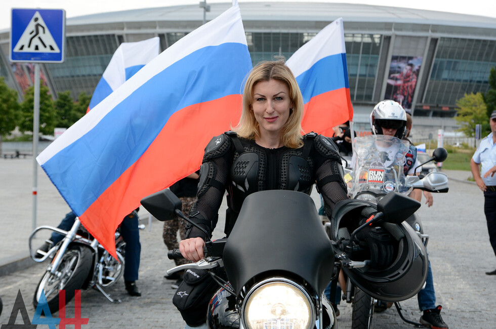 Мотопробег в честь Дня России в Донецке, 2019 год