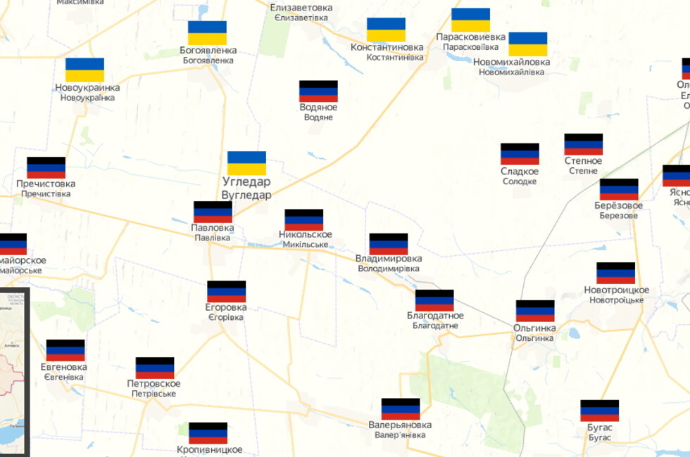 Карта занятых территории россией