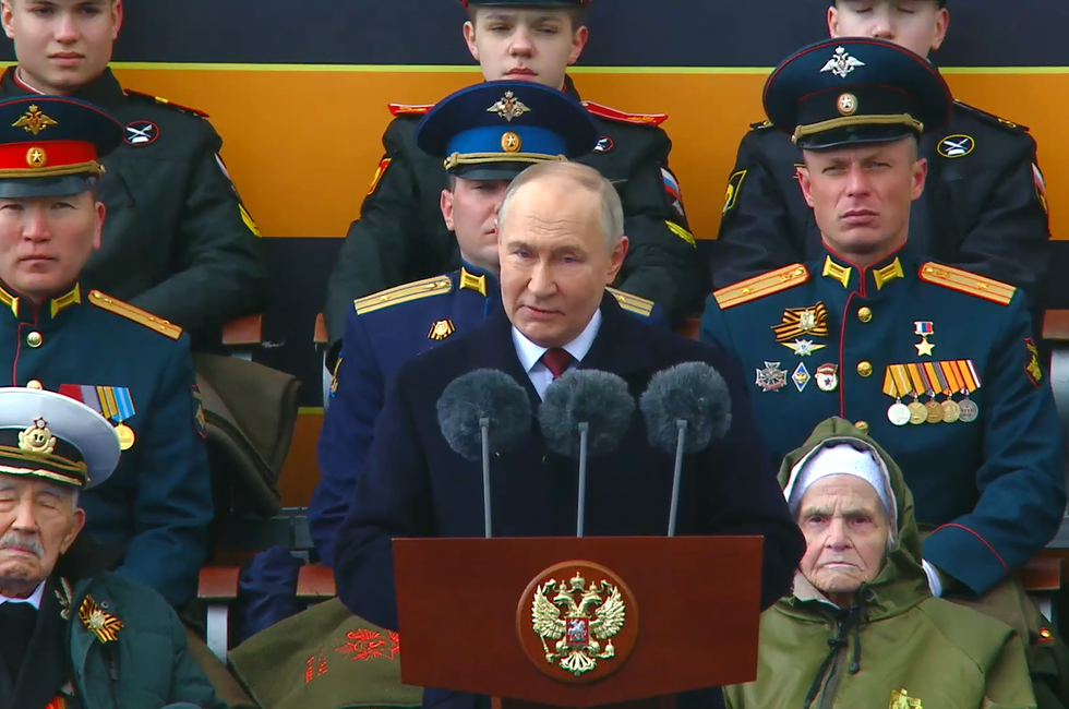 Скриншот трансляции Парада Победы