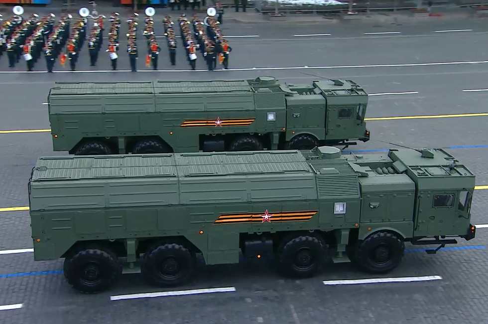 Скриншот трансляции Парада Победы