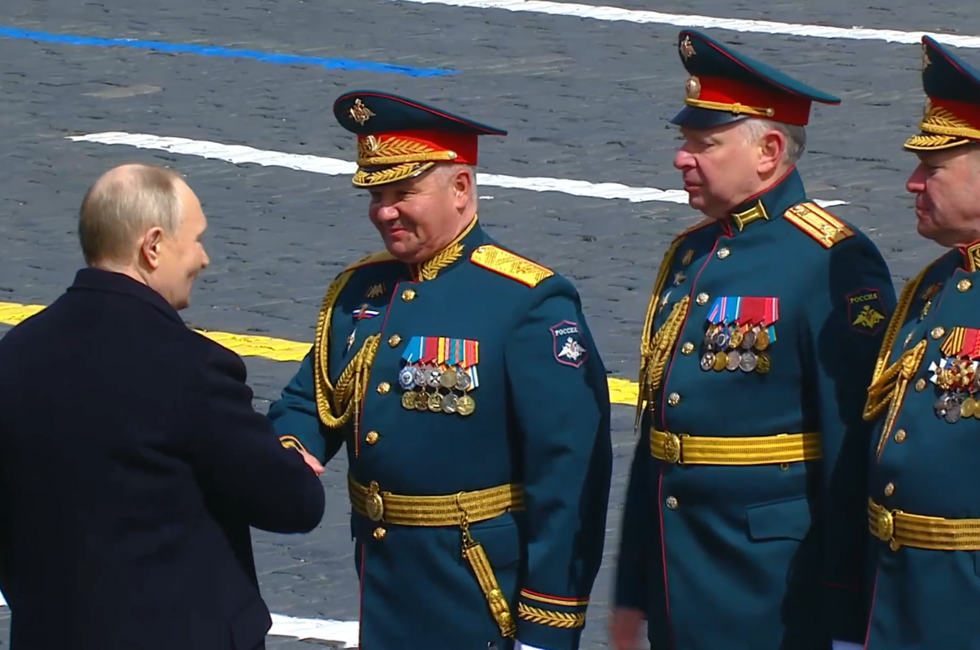 Скриншот трансляции Парада Победы