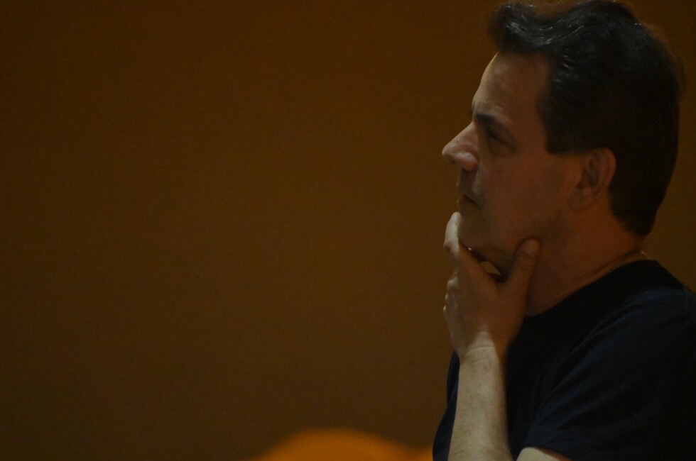 Репетиция спектакля "Поминальная молитва". Фото предоставлены МДТ им. М. М. Бровуна