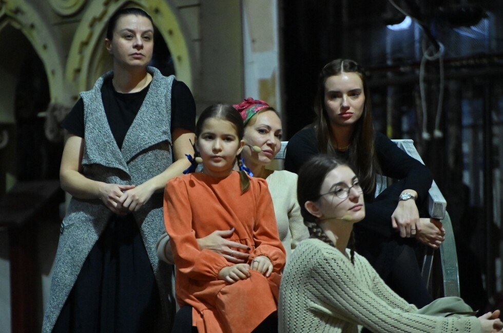 Репетиция спектакля "Поминальная молитва". Фото предоставлены МДТ им. М. М. Бровуна
